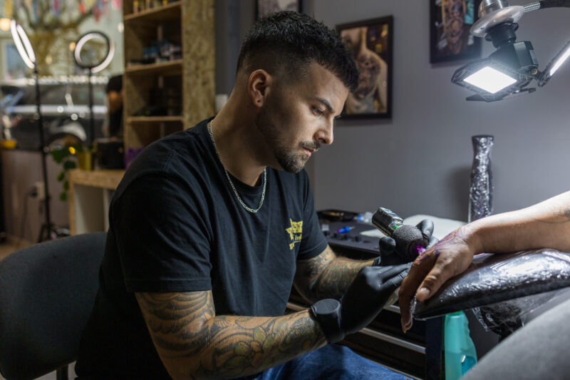 Trabalho de tatuagem Ganesha Ink